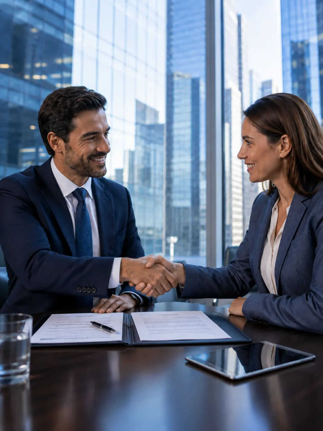 Advisers completing an agreement